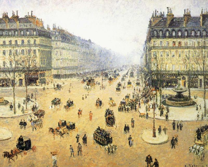 Camille Pissarro Mist of the French Theater Square china oil painting image